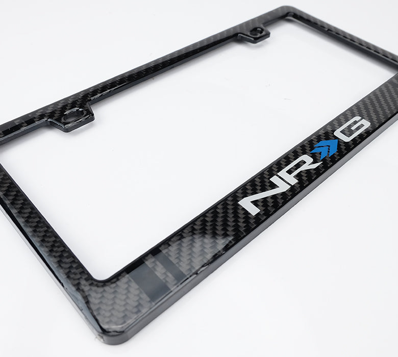 NRG Carbon Fiber License Plate Frame (Wet)
