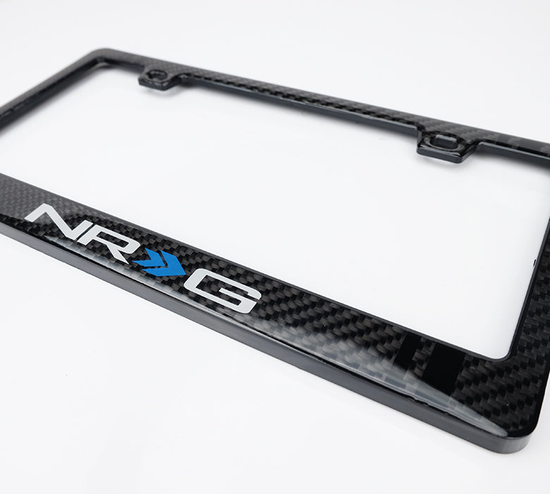 NRG Carbon Fiber License Plate Frame (Wet)