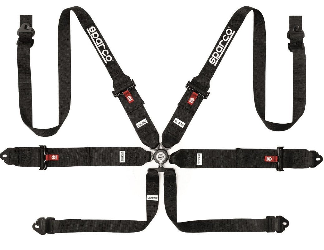 Sparco 6 Point Harness, Camlock, FIA Approved
