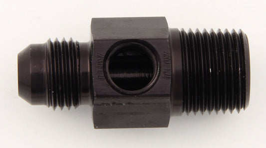 #6 to 3/8 NPT Fuel Press Adapter w/ 1/8 NPT Port