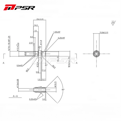 PSR TURBO WATER COOLING FITTING KIT -6 AN