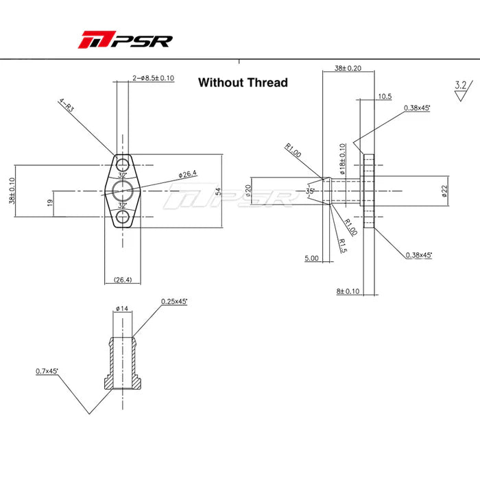 PSR GT/X SERIES, G-SERIES OIL DRAIN FLANGE INSTALL KIT