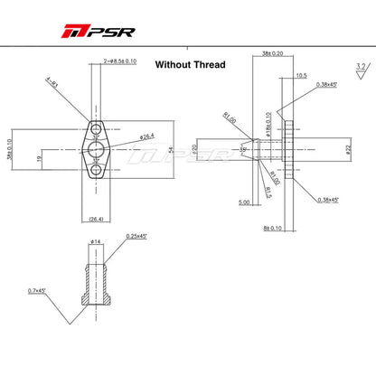 PSR GT/X SERIES, G-SERIES OIL DRAIN FLANGE INSTALL KIT