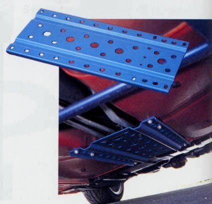 Cusco Power Brace Floor Subframe Plate Blue - ZZW30 (MR-S, MR-2 Spider)